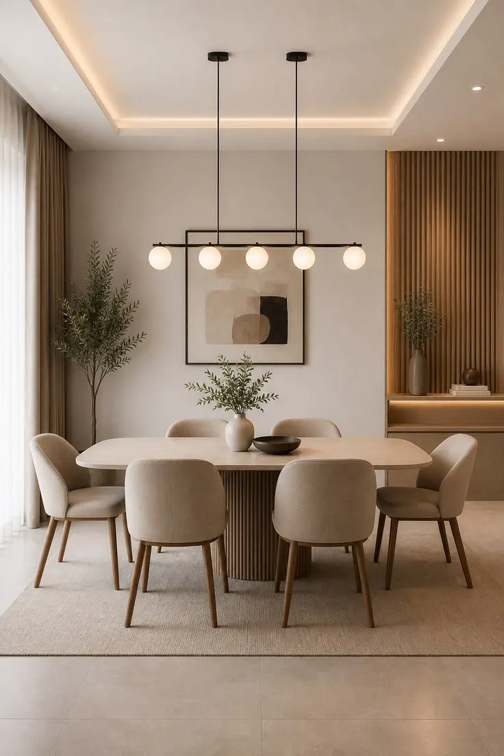 Window Wood Dining Set