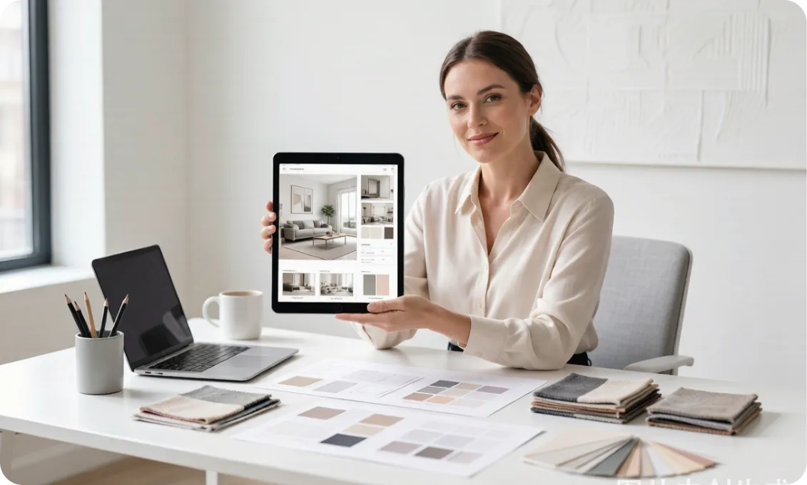 Creating client concepts with AI room design
